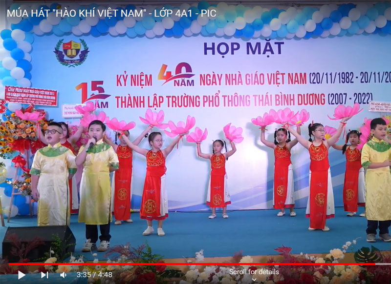 Múa hát "Hào khí Việt Nam" - Lớp 4A1 - PIC