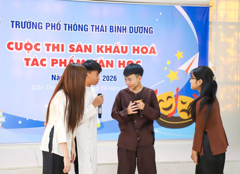 Sân khấu hóa tác phẩm văn học - hoạt động ý nghĩa tại trường phổ thông Thái Bình Dương
