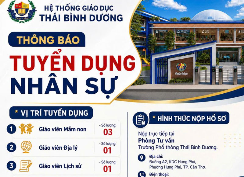 Thông báo tuyển dụng năm 2026